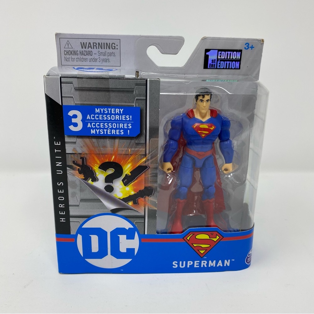 DC Heroes Unite Superman 4” Action‎ Figure by Spin Masters NEW